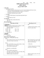 Giáo án Toán - Tiết: Luyện tập (tính trừ các số có 3 chữ số (không nhớ)