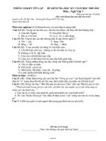Đề kiểm tra học kỳ I năm học 2009-2010 môn : Ngữ văn 7 (thời gian làm bài: 90 phút)