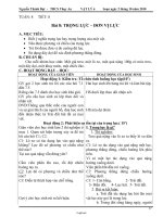 Giáo án Vật lí lớp 6 - Tuần 8 - Tiết 8 - Bài 8: Trọng lực – đơn vị lực