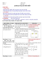 Giáo án môn Vật lí 6 - Tuần 2 - Tiết 4 - Bài 4: Đoạn mạch nối tiếp