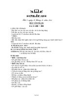 Kế hoạch lên lớp các môn khối 1 - Tuần 10 năm 2011