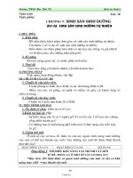 Giáo án lớp 6 môn học Sinh học - Tiết 30 - Bài 26: Sinh sản sinh dưỡng tự nhiên