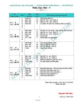 Kế hoạch giảng dạy lớp 2 năm học 2010 - 2011 - Tuần 30