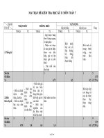 Ma trận đề kiểm tra học kì II môn Toán 7