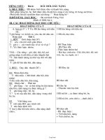 Giáo án giảng dạy khối 1 - Tuần số 2