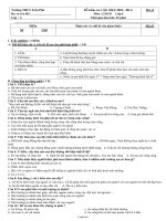 Đề kiểm tra 1 tiết HKI Môn: Giáo dục công dân - Lớp 6