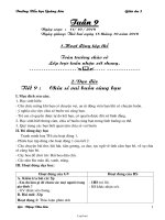 Giáo án Lớp 3 Tuần 9 - Đặng Văn Sơn - Trường Tiểu học Quảng Sơn