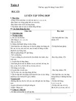 Thiết kế bài dạy môn học lớp 1 - Tuần 4 năm học 2010