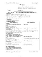 Giáo án lớp 1 - Trường Tiểu học Trần Văn Ơn - Tuần 6