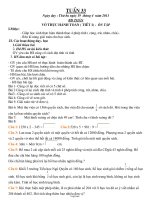 Giáo án Bồi dưỡng Toán 3 - Tuần 33
