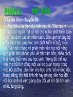 Chuyên đề Phương pháp giảng dạy dọc – hiểu văn bản thơ trữ tình hiện đại