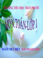 Bài giảng Toán 1 - Phép trừ trong phạm vi 8