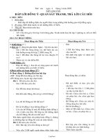 Giáo án Tập làm văn 2 tuần 25 tiết: Đáp lời đồng ý- Quan sát tranh, trả lời câu hỏi