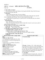 Bài giảng môn học Ngữ văn lớp 7 - Tuần 17 - Tiết 65 – Văn bản : Mùa xuân của tôi