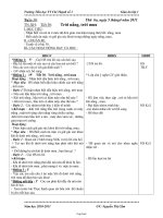 Giáo án Tự nhiên xã hội - Tiết 30: Trời nắng, trời mưa