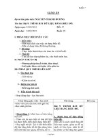 Giáo án môn Tin học 7 bài 9: Trình bày dữ liệu bằng biểu đồ (tiết 1)