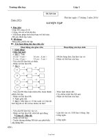 Giáo án giảng dạy môn khối 1 - Tuần số 24 năm 2014