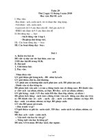 Thiết kế bài dạy khối 1 - Tuần 20 năm 2010