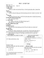 Giáo án môn học Đại số lớp 9 - Tiết 5: Luyện tập