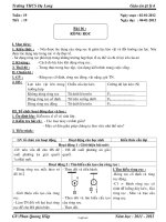 Giáo án lớp 6 Vật lí - Tuần 19 - Tiết 19 - Bài 16: Ròng rọc (Tiếp)