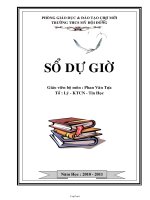 Kiểm tra 45 phút môn: Hóa học 9