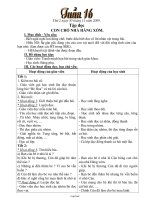 Giáo án các môn học khối 2 năm 2009 - Tuần số 16