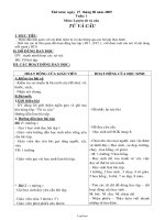 Giáo án khối lớp 2 môn: Luyện từ và câu, học kì I