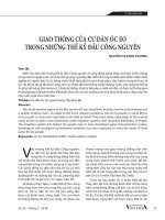 Giao thông của cư dân óc eo trong những thế kỷ đầu công nguyên