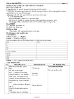 Giáo án Giải tích 12 nâng cao - Chương 3: Nguyên hàm- Tích phân và ứng dụng