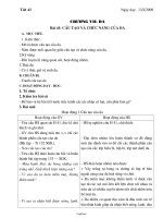 Thiết kế giáo án môn Sinh học 8 - Tiết 43: Cấu tạo và chức năng của da