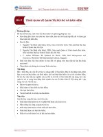 Bài giảng Bảo hiểm - Bài 1: Tổng quan về quản trị rủi ro và bảo hiểm - Trường Đại học Công nghiệp Thực phẩm Tp. Hồ Chí Minh