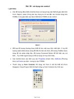 Giáo án Tin học 11 - Bài 09: Sử dụng các control