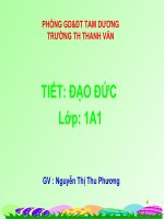 Giáo án môn Đạo đức lớp 1_Bài 5: Lễ phép với anh chị, nhường nhịn em nhỏ-GV: Nguyễn Thị Thu Phương