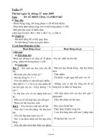 Kế hoạch giảng dạy khối lớp 2 - Tuần 17 (chuẩn kiến thức)