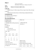 Giáo án Tổng hợp các môn học lớp 1 - Tuần 9 năm 2011