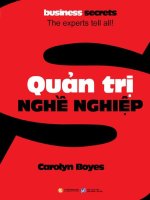 quản trị nghề nghệp - TRƯỜNG CÁN BỘ QUẢN LÝ GIÁO DỤC THÀNH PHỐ HỒ CHÍ MINH