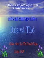 Bài Giảng Kể Chuyện Lớp 1: Rùa Và Thỏ