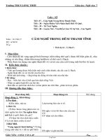 Bài giảng môn học Ngữ văn lớp 7 - Tuần 9 - Tiết 33: Tuần 10 - Tiết 37: Cảm nghĩ trong đêm thanh tĩnh