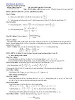 Đề thi thử đại học môn: Toán; Khối: A, B - Trường THPT Liên Hà