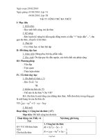 Giáo án môn Đại số lớp 7 năm 2009 - 2010 - Tiết 57: Cộng trừ đa thức