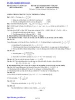 Đề thi tốt nghiệp thpt năm 2010 môn: Toán – trung học phổ thông