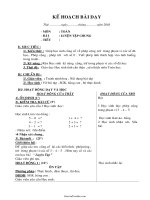 Giáo án Toán lớp 1 - Luyện tập chung