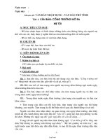 Chuyên đề Văn bản nhật dụng - Văn bản trữ tình
