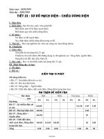 Giáo án môn Vật lý lớp 7 tiết 23: Sơ đồ mạch điện – chiều dòng điện