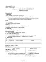 Thiết kế bài dạy môn Tiếng Anh 11 - Period 68 - Unit 11: Sources of energy - Lesson B: Speaking