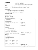 Giáo án Tổng hợp các môn học lớp 1 - Tuần 10 năm 2011