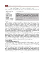 Một số giải pháp phát triển năng lực tự học cho sinh viên ngành Giáo dục mầm non, trường Cao đẳng Sơn La - Trường Đại Học Quốc Tế Hồng Bàng