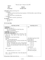 Giáo án khối 2 - Tuần 8 môn Toán - Tiết: Luyện tập