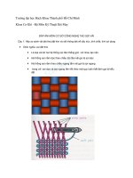 Đề thi và đáp án môn Cơ sở công nghệ tạo sợi vải - Trường Đại Học Quốc Tế Hồng Bàng