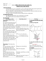 Thiết kế giáo án Hình học 8 - Tiết 60: Diện tích xung quanh của hình lăng trụ đứng
